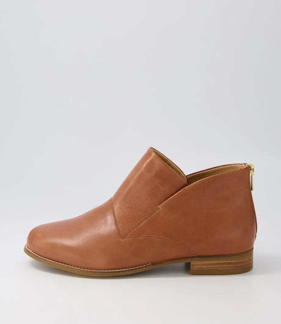 Thiem Xf Cognac Leather Ankle Boots<ZIERA New