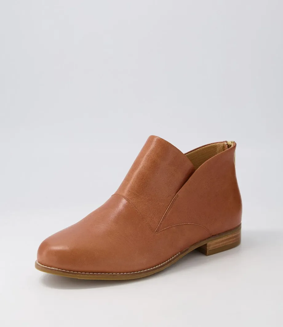 Thiem Xf Cognac Leather Ankle Boots<ZIERA New
