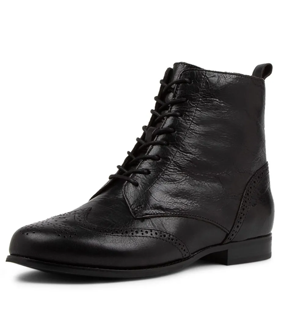 Thron Xf Black Leather Ankle Boots<ZIERA Outlet