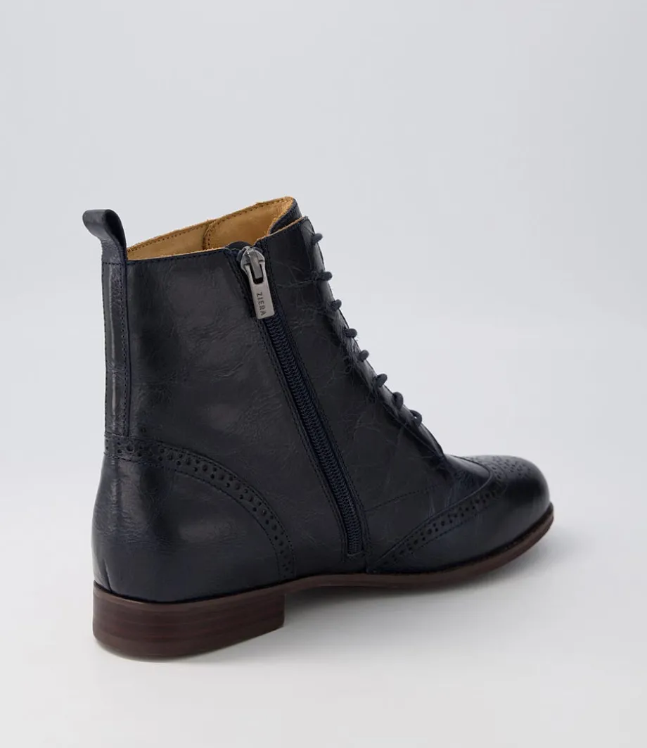 thron_xf_navy_leather_ankle_boots_2.webp Thron Xf Navy Leather Ankle Boots<ZIERA Shop