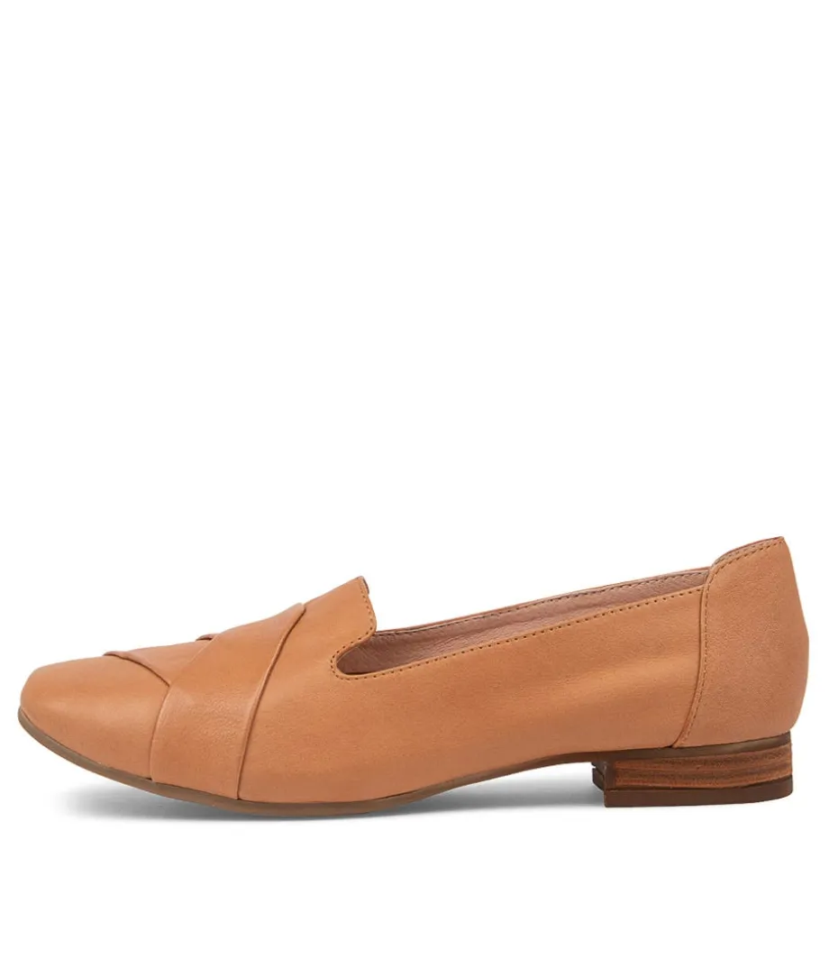 Tilony Dark Tan Leather Loafers<DIANA FERRARI Best