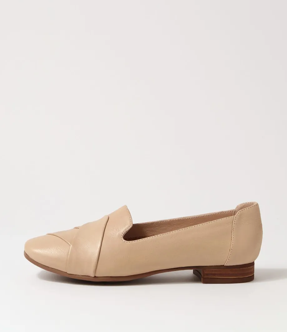 Tilony Taupe Leather Loafers<DIANA FERRARI Store