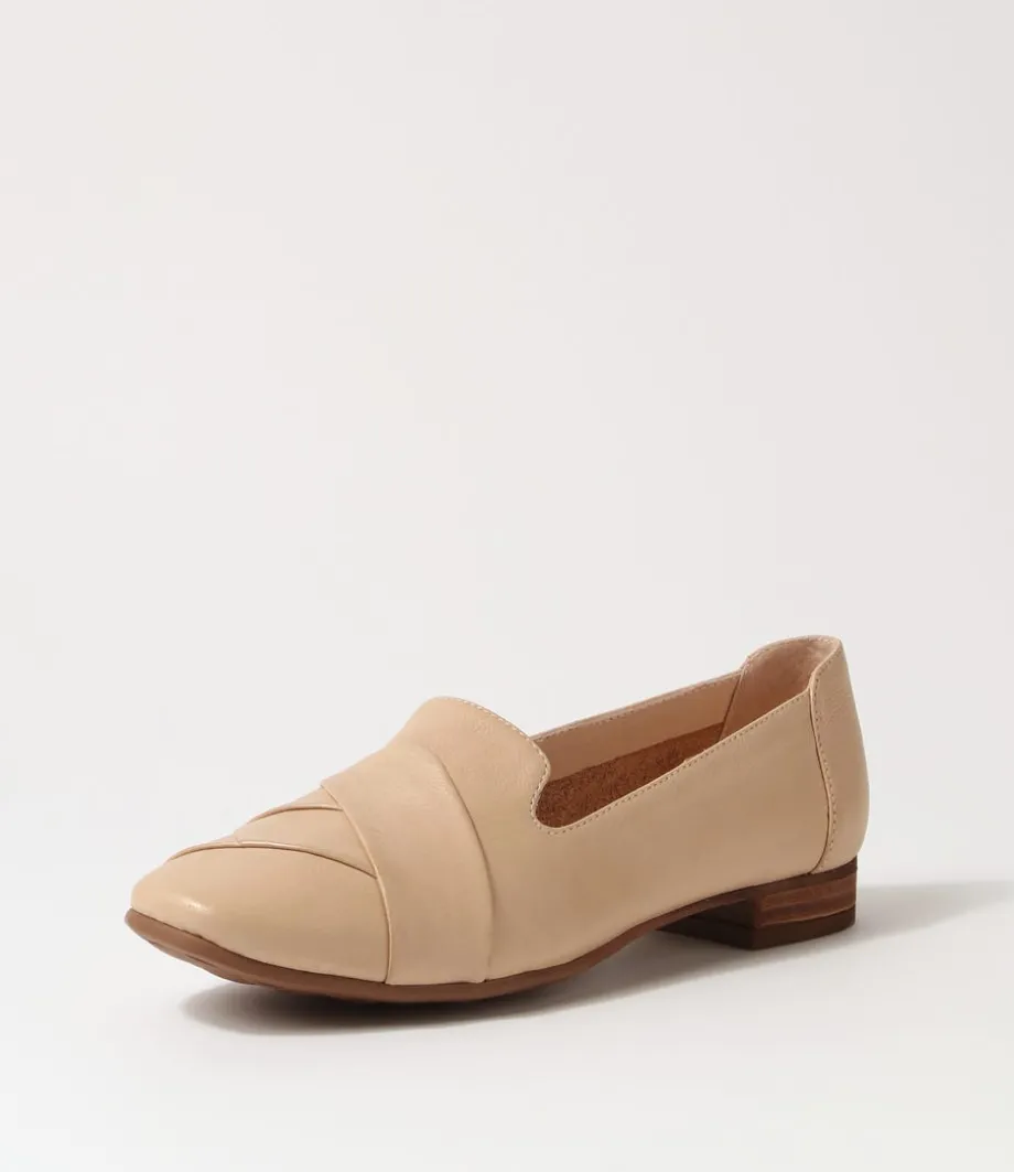 Tilony Taupe Leather Loafers<DIANA FERRARI Store