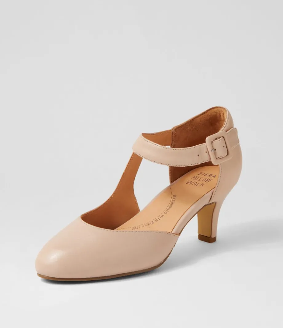 Timon Xw Nude Leather Heels<ZIERA Outlet