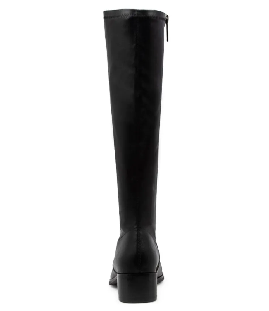 timothie_black_knee_high_boots_2.webp Timothie Black Knee High Boots<DJANGO & JULIETTE Flash Sale