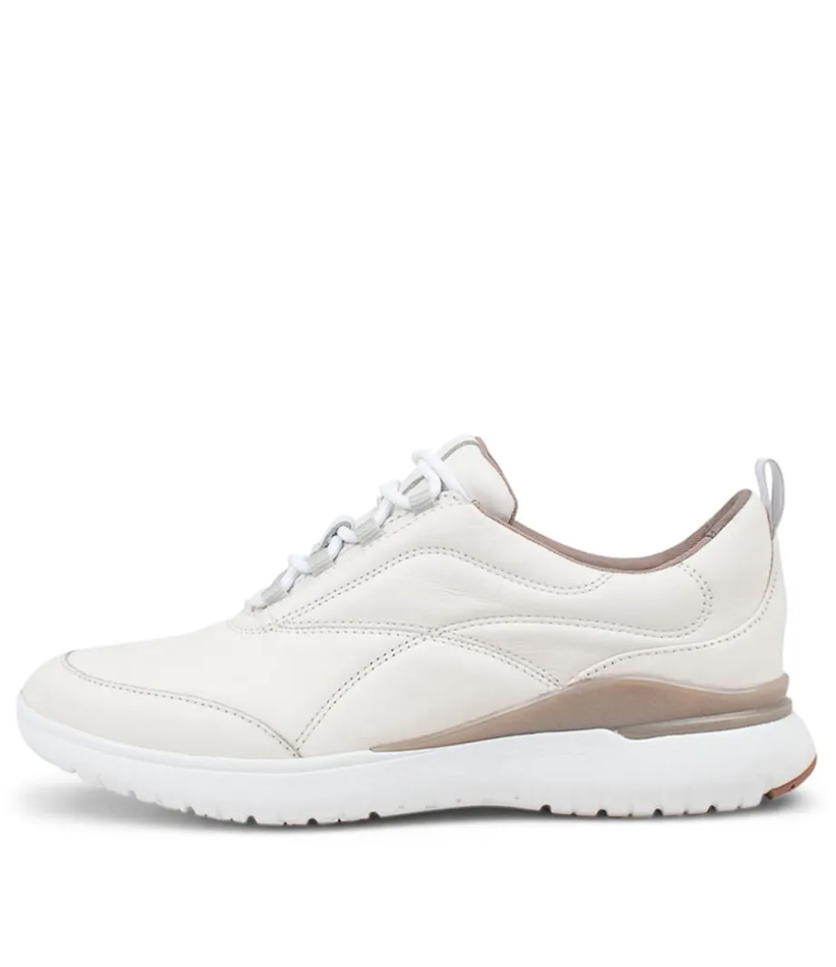 Tm Sport Lace White Leather Sneakers<ROCKPORT Cheap