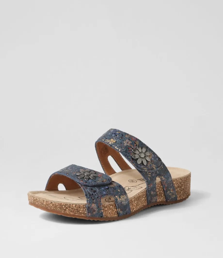 Tonga 04 Ocean Multi Leather Sandals<JOSEF SEIBEL Hot