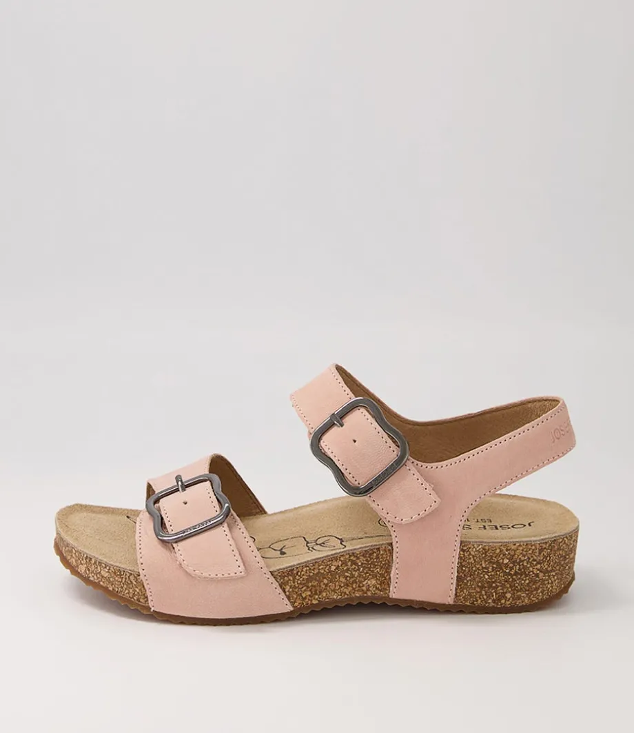 Tonga 62 Rosa Leather Sandals<JOSEF SEIBEL Shop