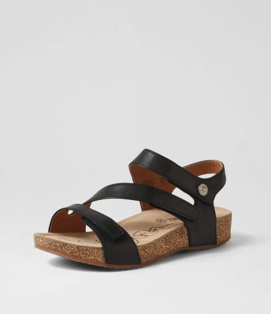 Tonga 25 Schwarz Leather Sandals<JOSEF SEIBEL Store