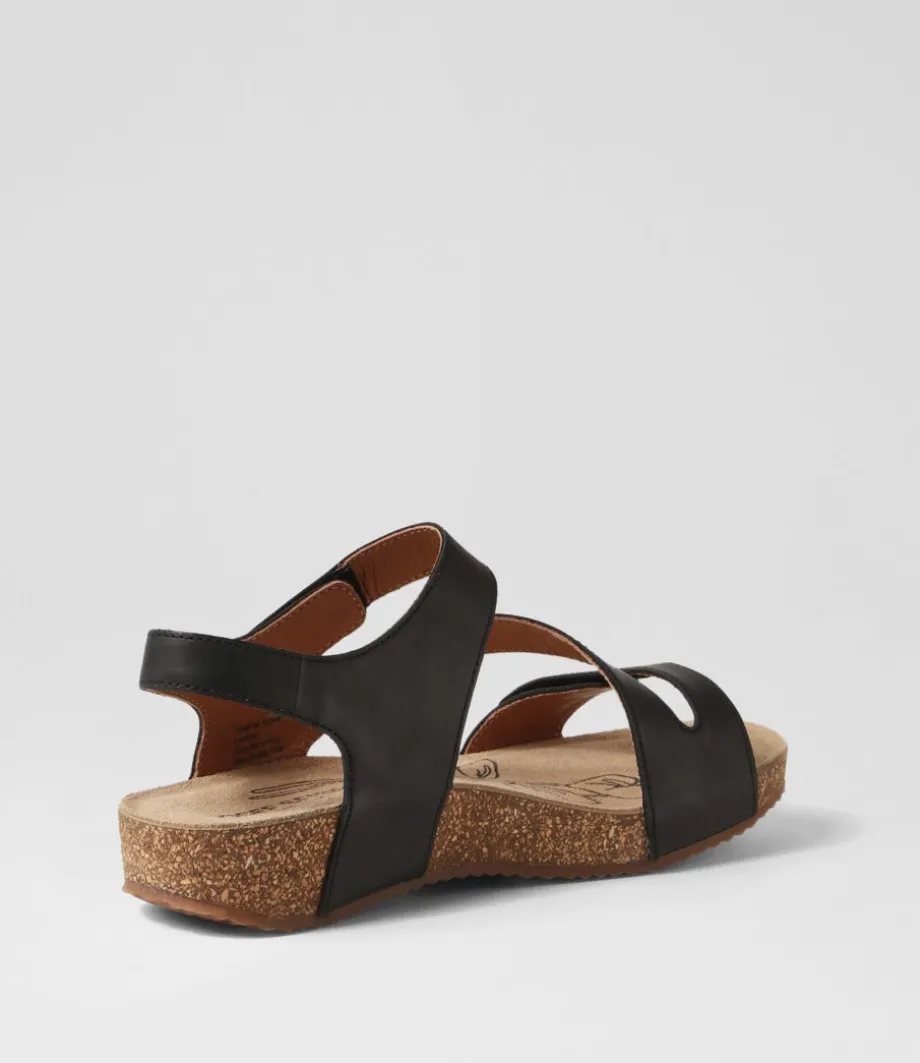 tonga__schwarz_leather_sandals_2.webp Tonga 25 Schwarz Leather Sandals<JOSEF SEIBEL Store