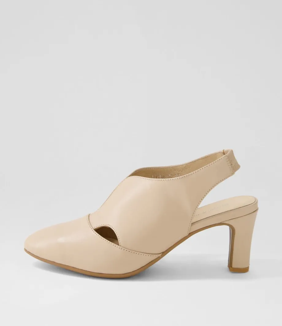Touba Nude Leather Heels<DJANGO & JULIETTE Best Sale