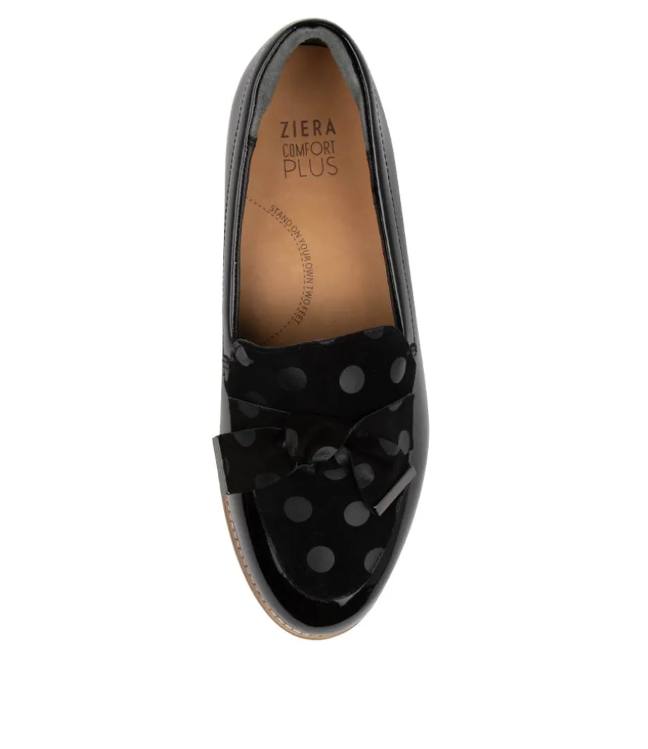 tulips_xf_black_spot_patent_suede_loafers_4.webp Tulips Xf Black Spot Patent Suede Loafers<ZIERA New
