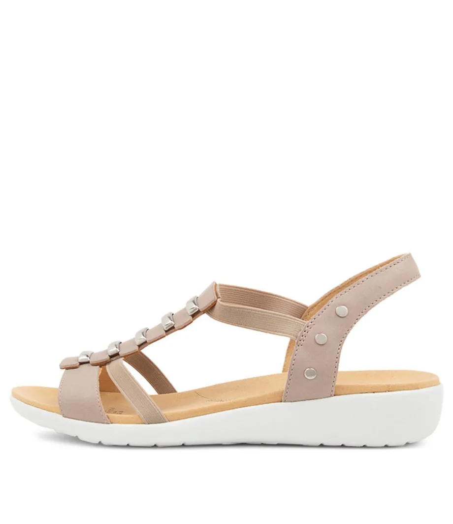 Ulover W Misty Leather Elastic Sandals<ZIERA Discount