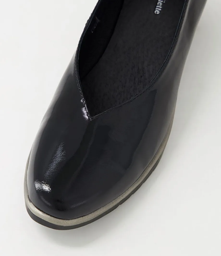 umme_black_patent_leather_wedge_heels_3.webp Umme Black Patent Leather Wedge Heels<DJANGO & JULIETTE Best