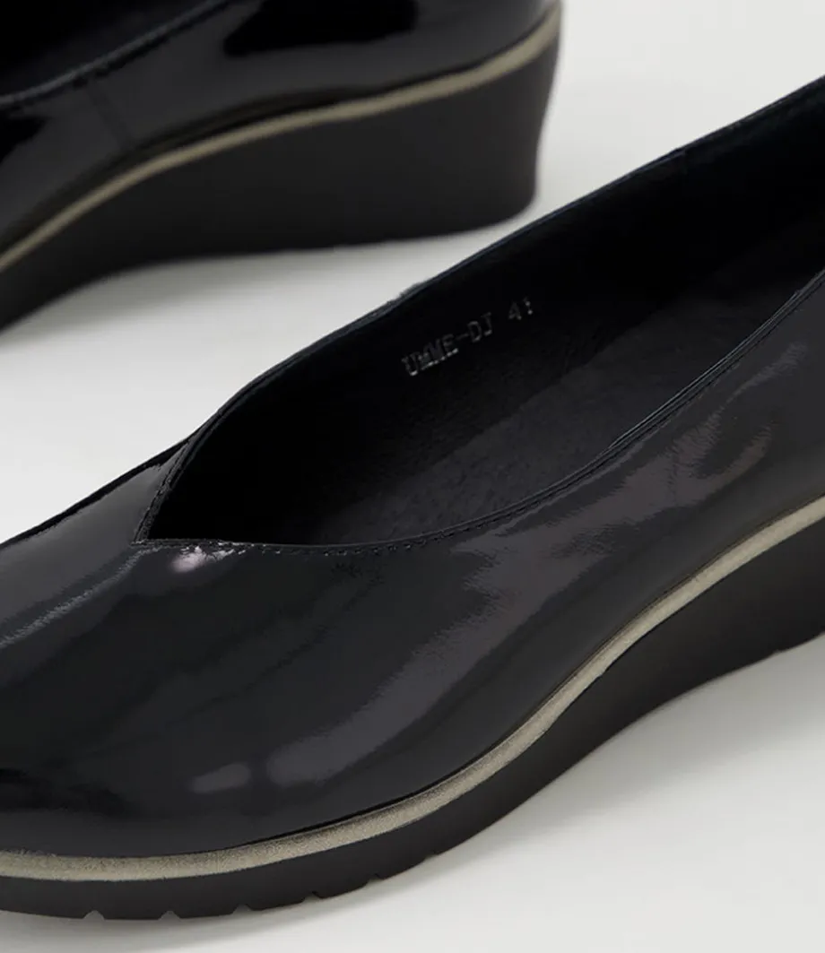 umme_black_patent_leather_wedge_heels_4.webp Umme Black Patent Leather Wedge Heels<DJANGO & JULIETTE Best
