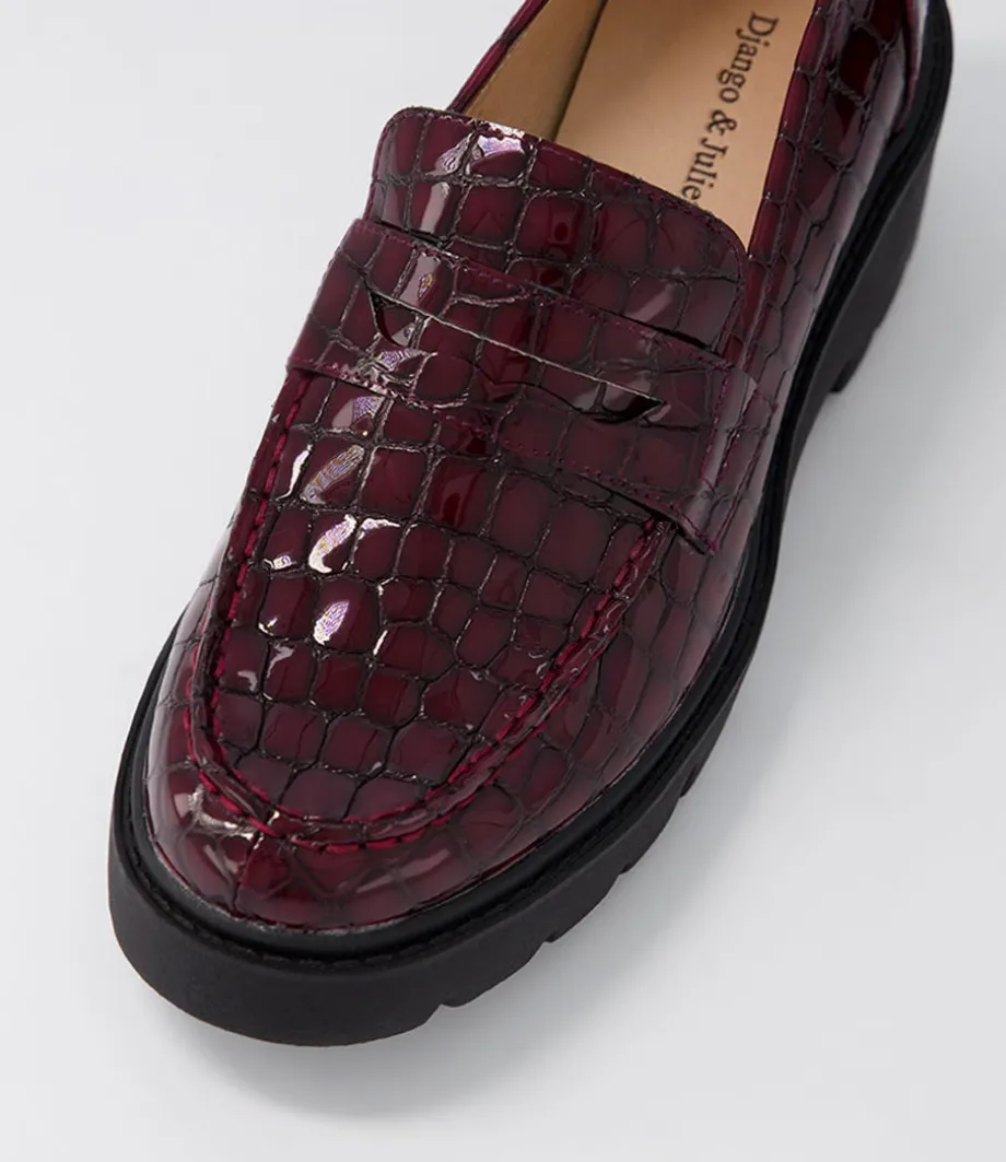 unice_shiraz_black_patent_croc_leather_heels_3.webp Unice Shiraz Black Patent Croc Leather Heels<DJANGO & JULIETTE Outlet