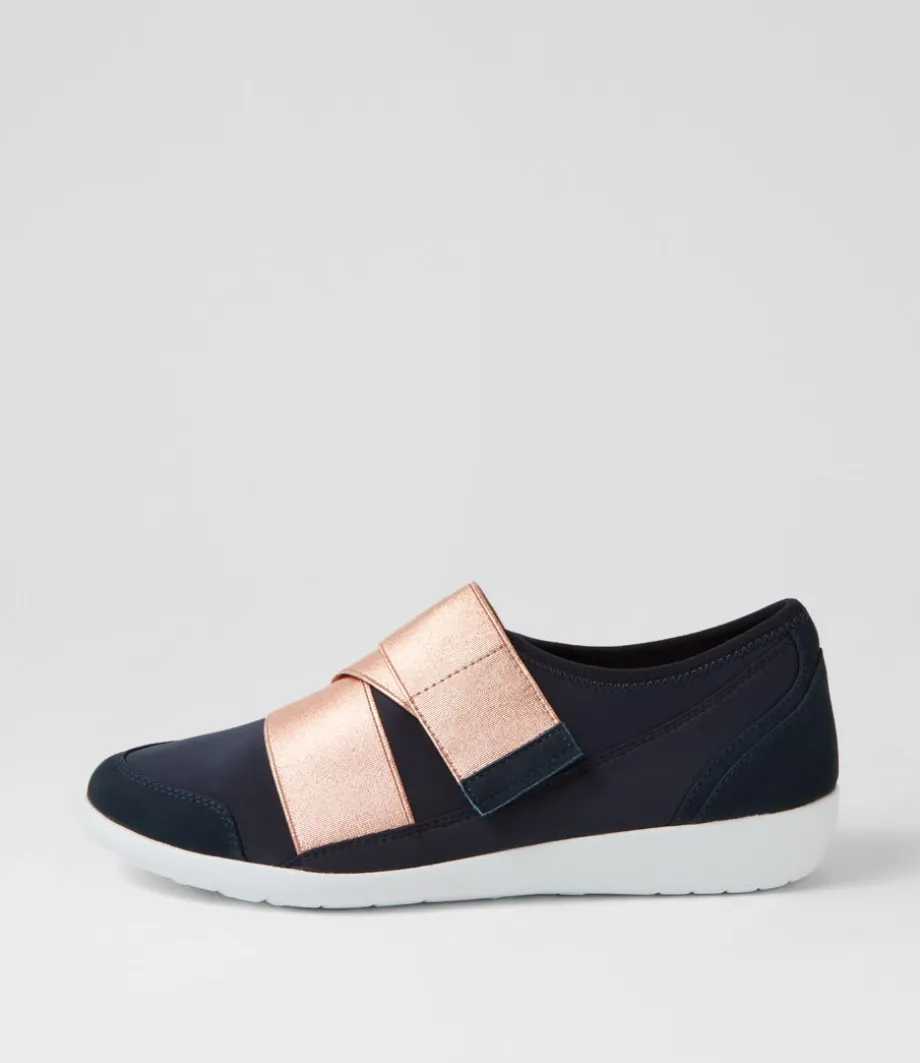 Urban Ff Navy Rose Gold Neoprene Sneakers<ZIERA Clearance