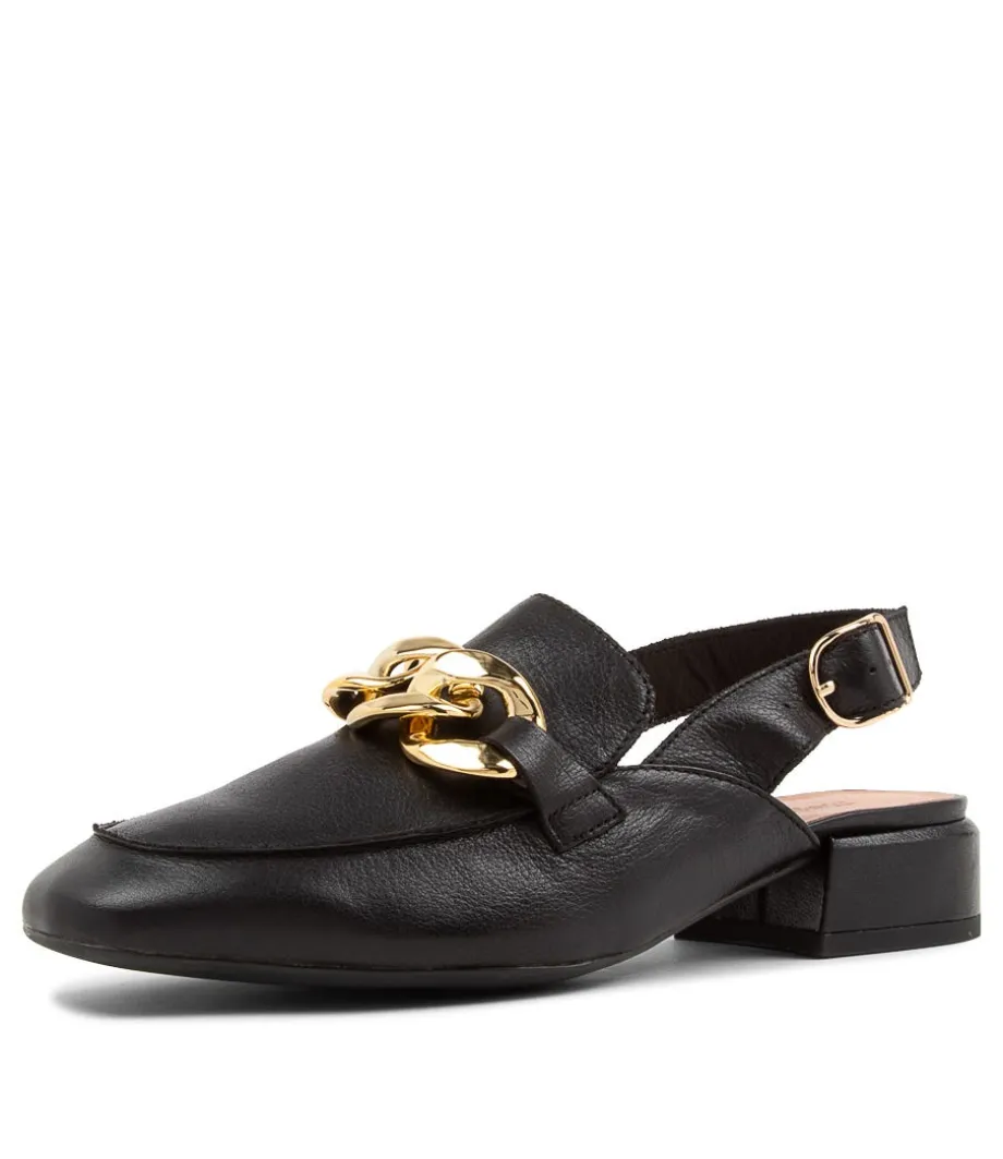 Vabor Black Leather Heels<DJANGO & JULIETTE Hot