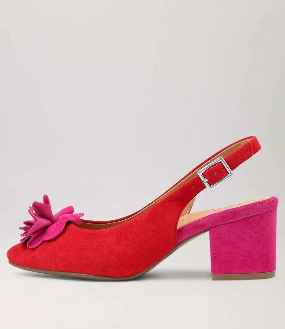 Vaccero Xw Red Fuchsia Suede Heels<ZIERA Sale