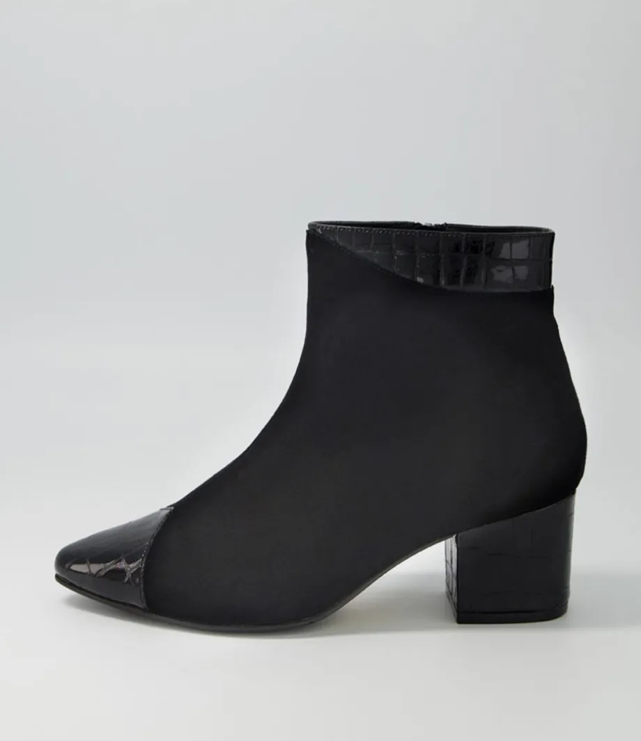Vann Xw Black Mix Ankle Boots<ZIERA Store