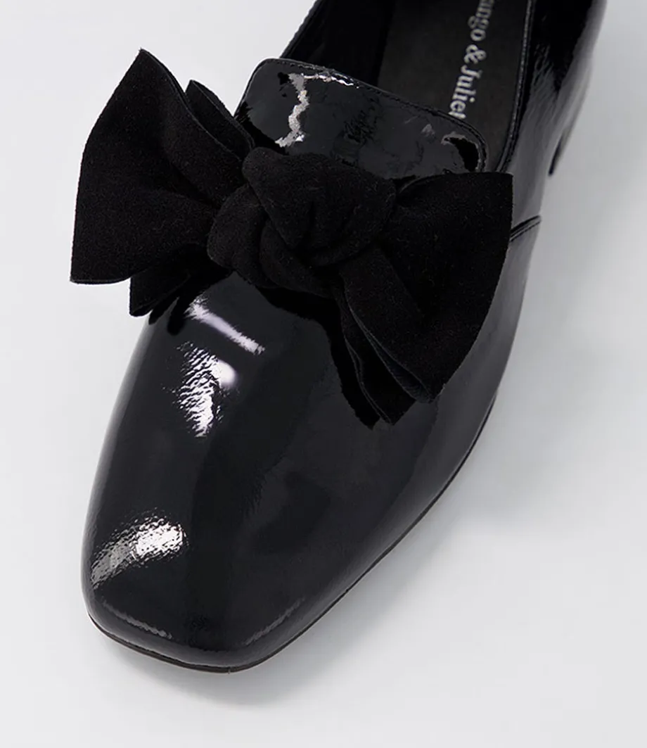 varva_black_patent_suede_heels_3.webp Varva Black Patent Suede Heels<DJANGO & JULIETTE Hot