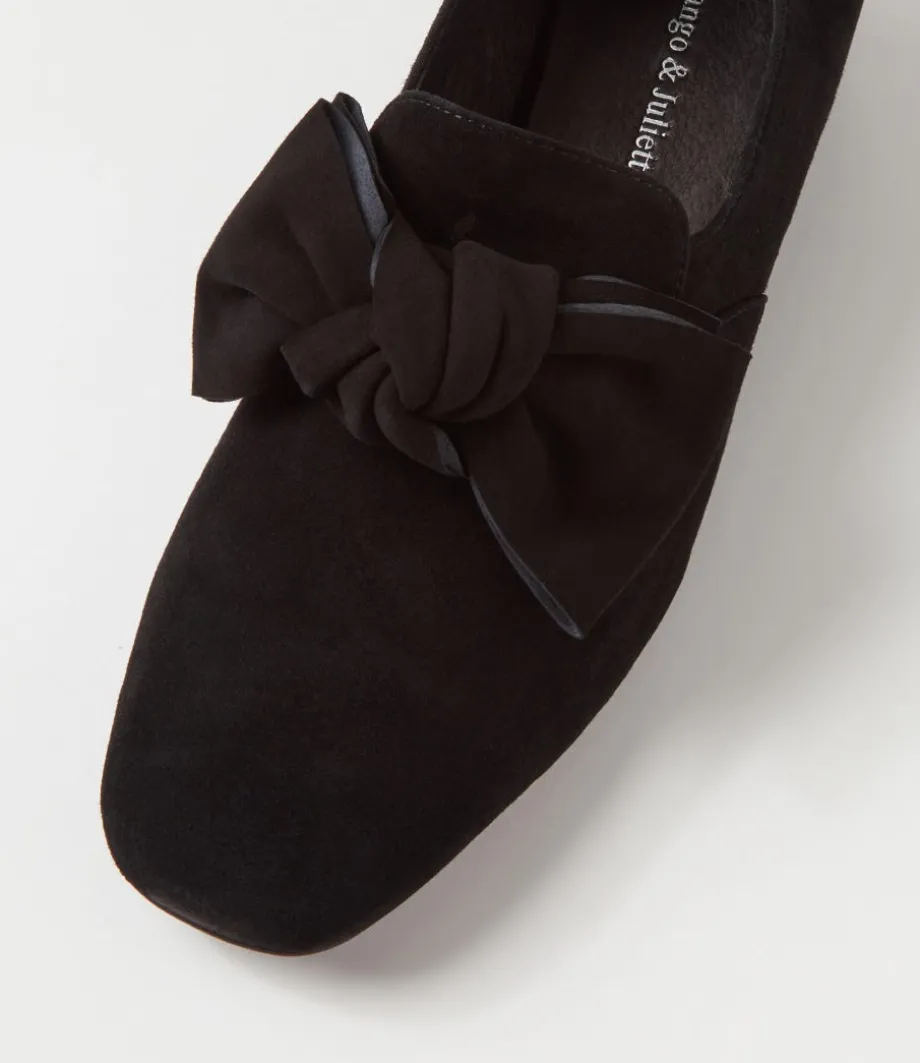 varva_black_suede_heels_3.webp Varva Black Suede Heels<DJANGO & JULIETTE Best Sale