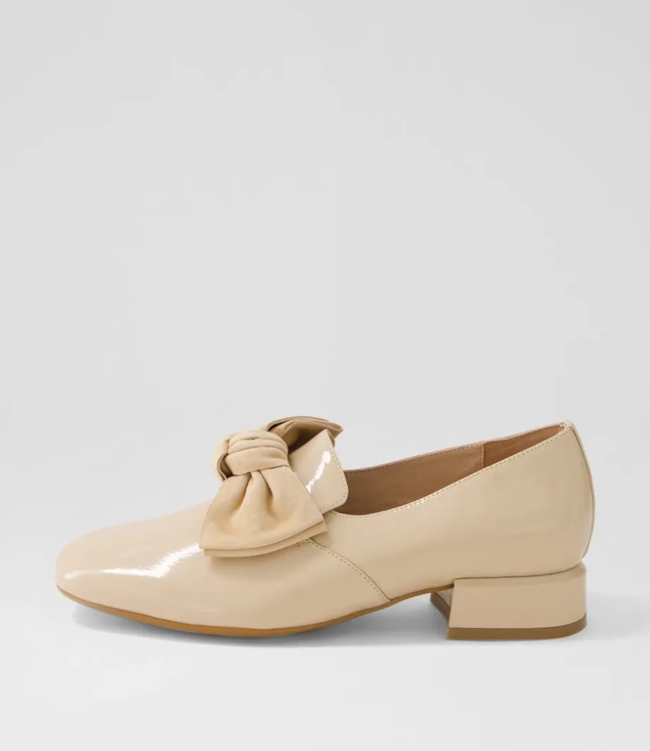 Varva Latte Patent Suede Heels<DJANGO & JULIETTE Discount