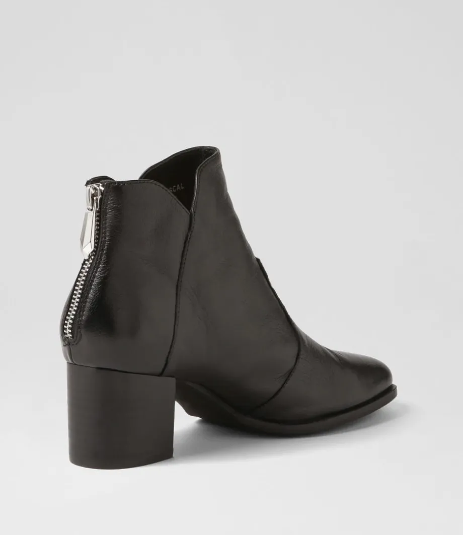 vascal_black_leather_ankle_boots_2.webp Vascal Black Leather Ankle Boots<DJANGO & JULIETTE Best Sale