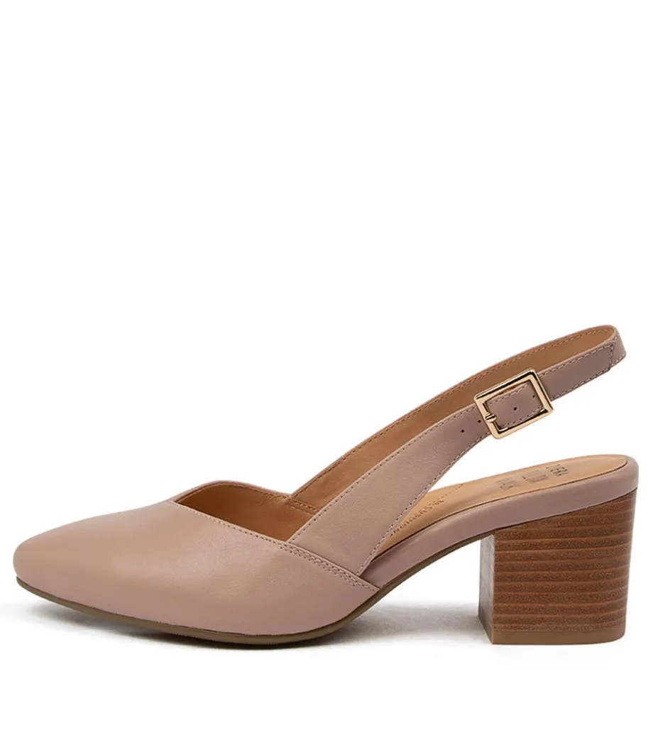Veera Xw Blush Leather Heels<ZIERA Cheap