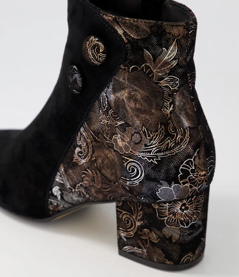 veyda_xw_black_bronze_paisely_ankle_boots_4.webp Veyda Xw Black Bronze Paisely Ankle Boots<ZIERA Best