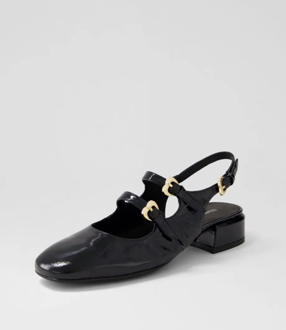 Viraz Black Patent Leather Heels<DJANGO & JULIETTE Online
