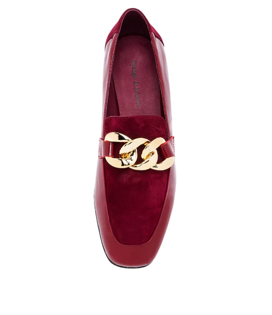 vivandy_bordeaux_patent_leather_loafers_4.webp Vivandy Bordeaux Patent Leather Loafers<DJANGO & JULIETTE Clearance