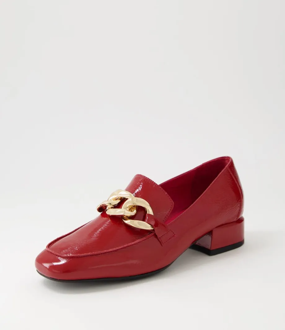 Vivandy Dark Red Patent Leather Heels<DJANGO & JULIETTE Hot