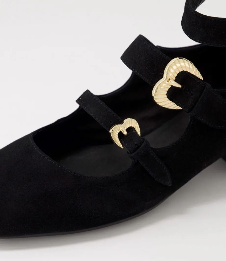voslo_black_suede_heels_4.webp Voslo Black Suede Heels<DJANGO & JULIETTE Clearance