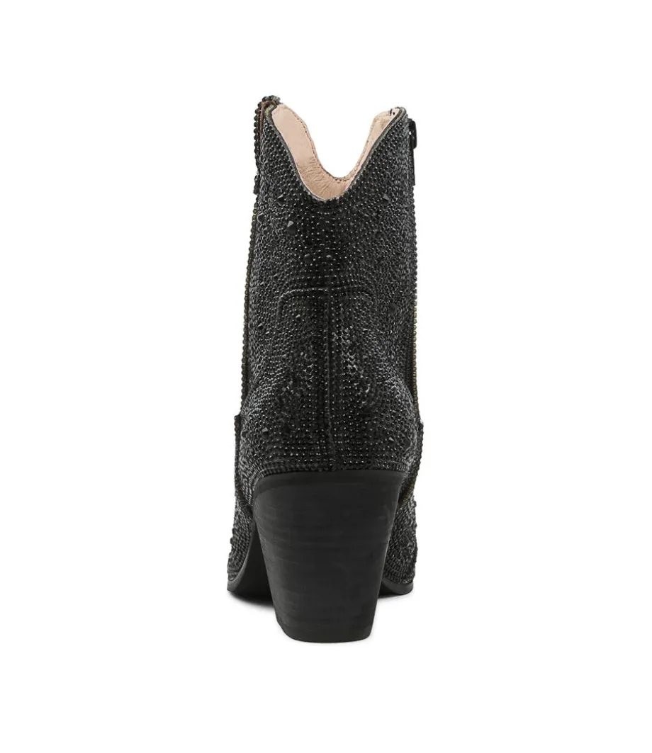 wagon_black_jewel_fabric_ankle_boots_bh_2.webp Wagon Black Jewel Fabric Ankle Boots Bh<DJANGO & JULIETTE Outlet