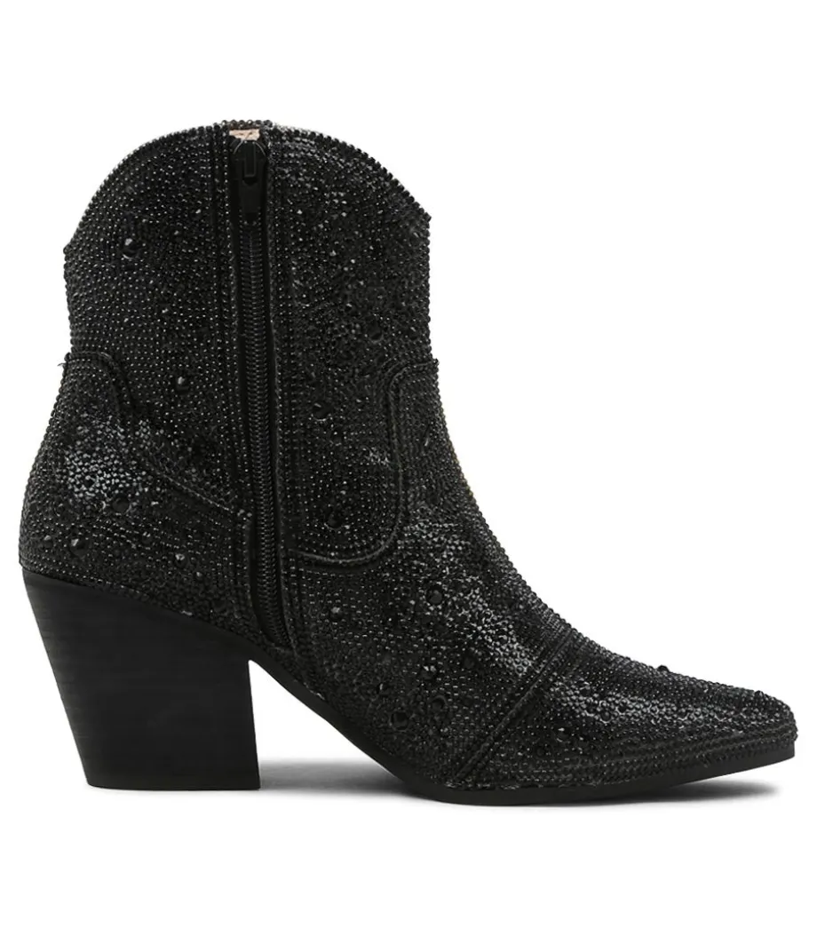 wagon_black_jewel_fabric_ankle_boots_bh_3.webp Wagon Black Jewel Fabric Ankle Boots Bh<DJANGO & JULIETTE Outlet