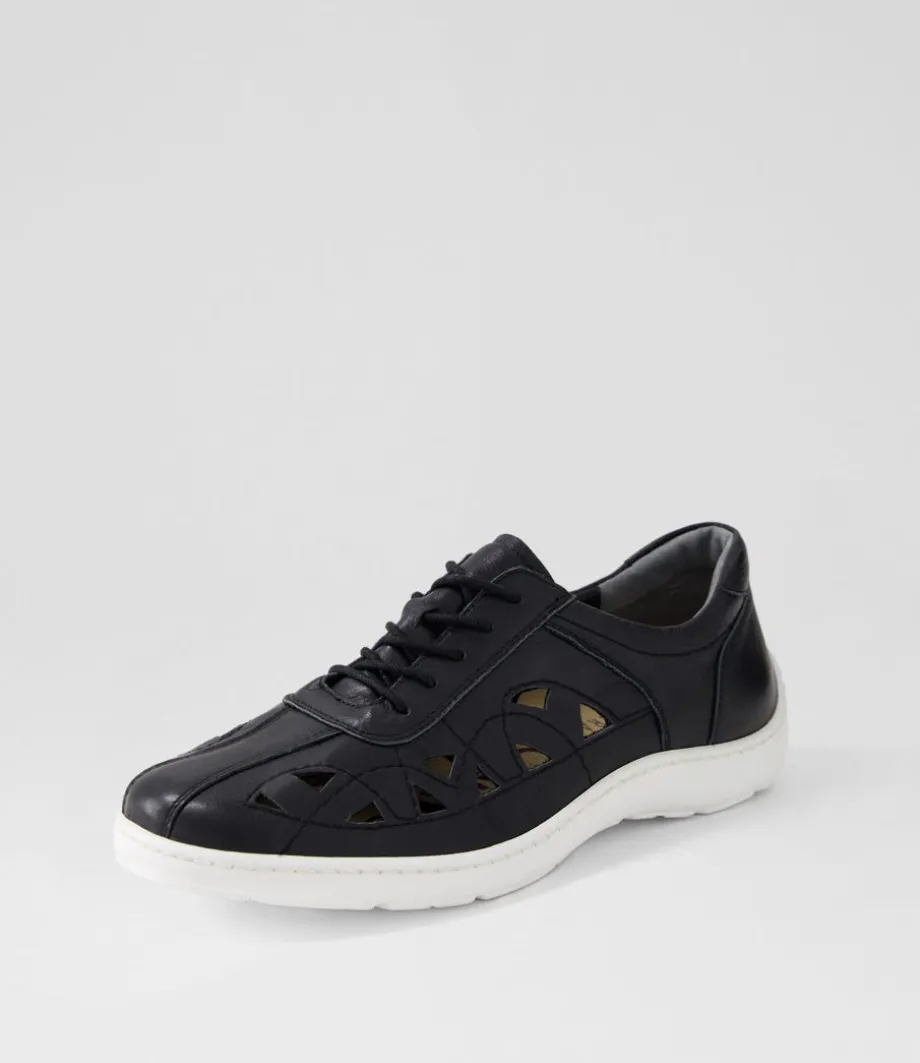 Watkin Xf Black White Leather Sneakers<ZIERA Hot