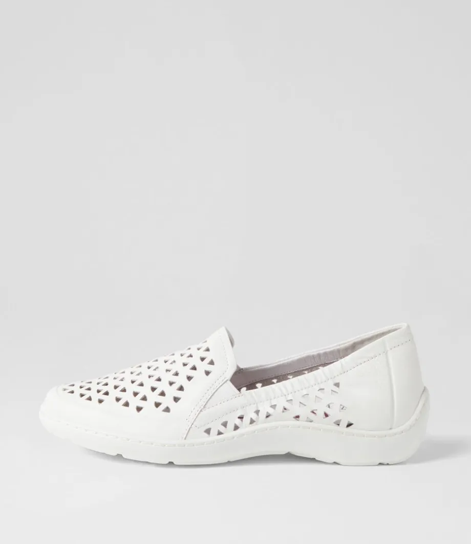 Wavada Xf White Leather Loafers<ZIERA Hot