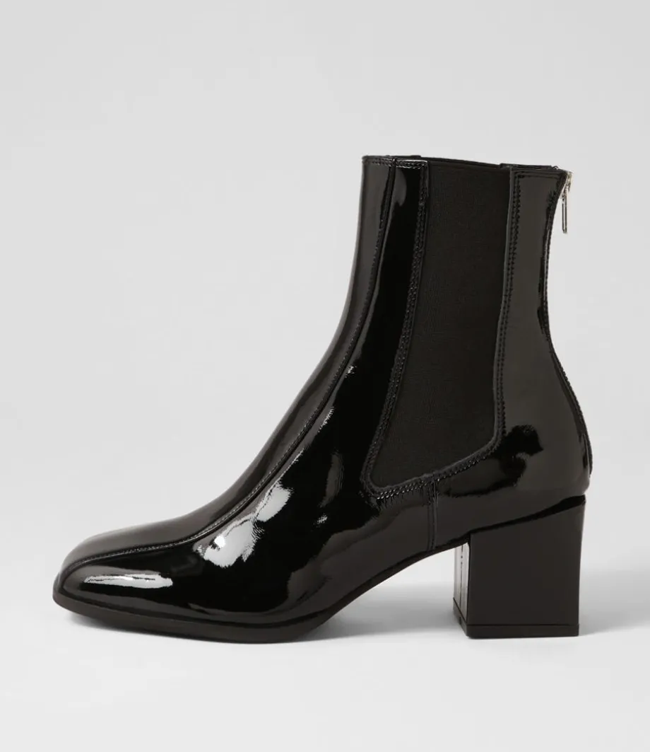 Werdy Black Patent Leather Chelsea Boots<DJANGO & JULIETTE Online