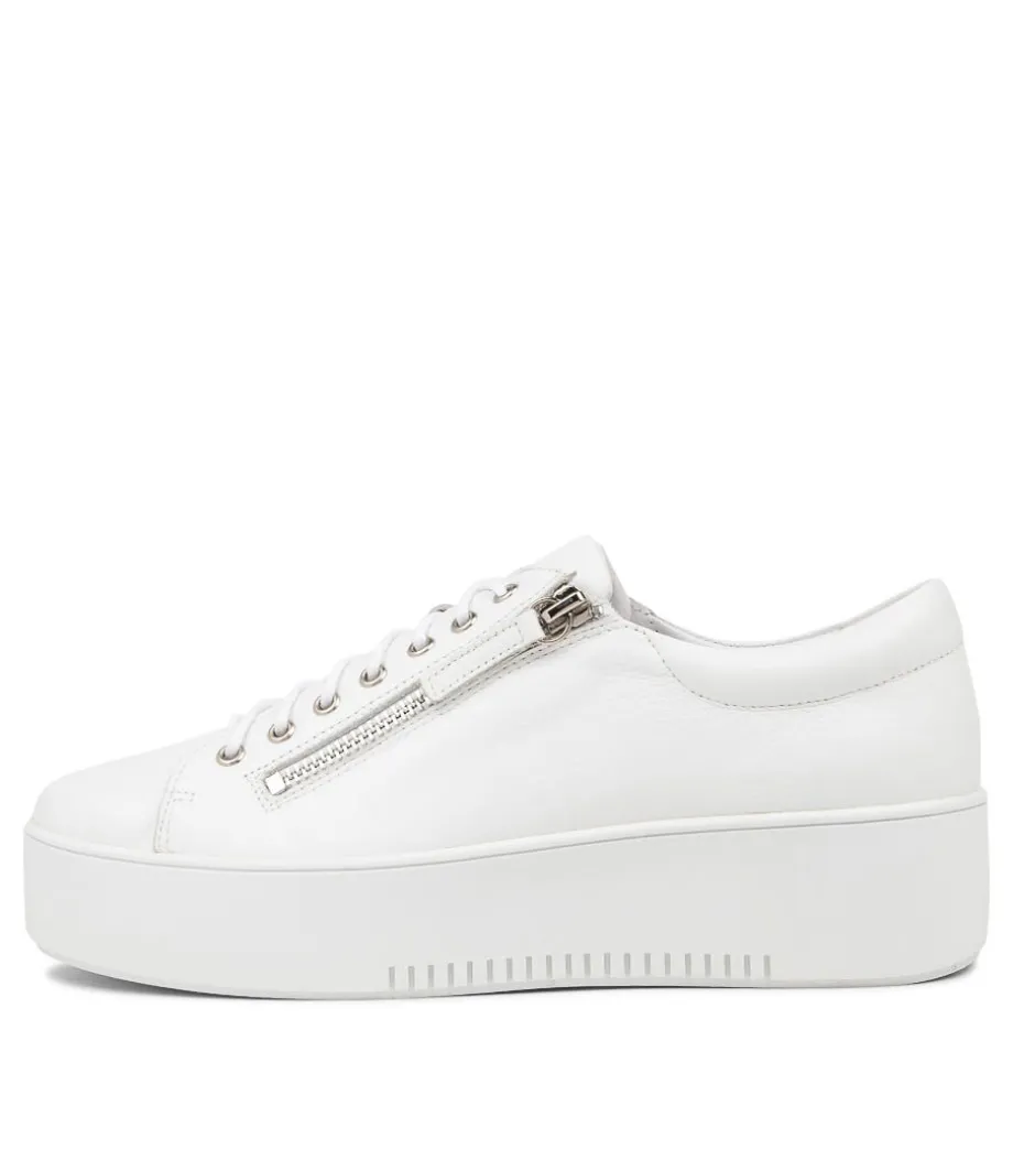 Wolfie White Leather Sneakers Ws<DJANGO & JULIETTE Best