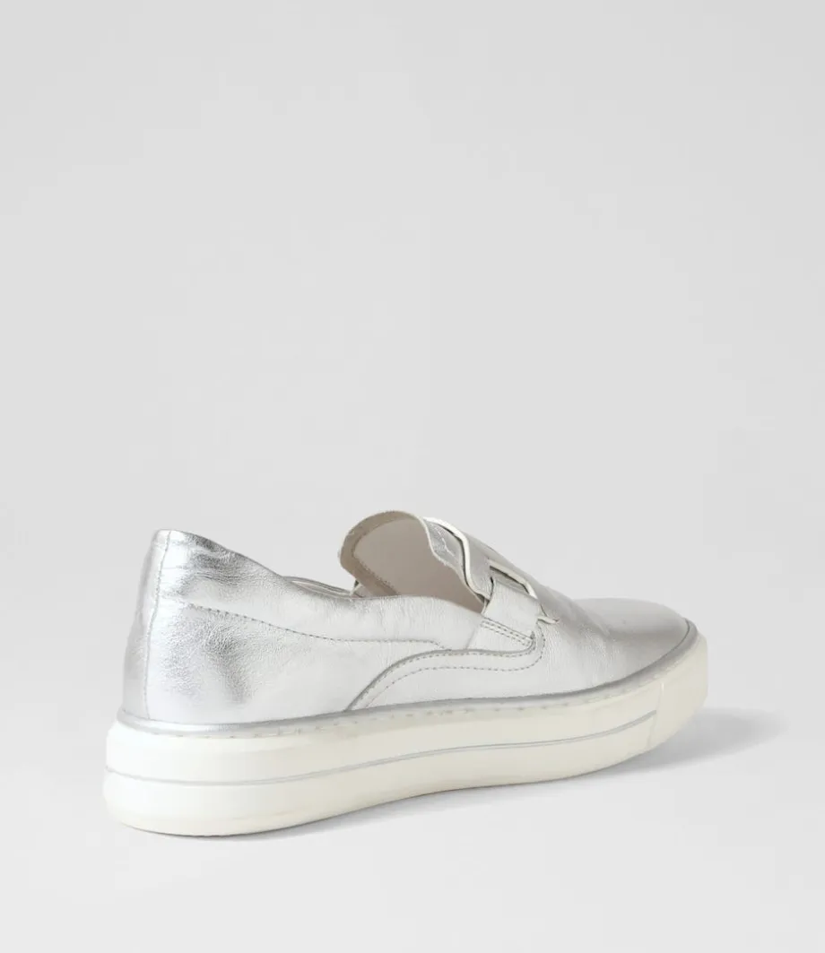 yinnit_silver_white_leather_sneakers_2.webp Yinnit Silver White Leather Sneakers<DJANGO & JULIETTE Shop