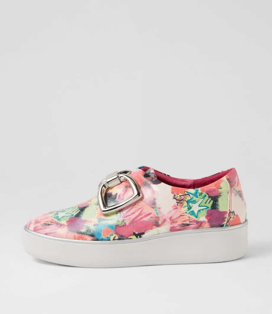 Zeki W Pink Mix Patent Leather Sneakers<ZIERA Best Sale
