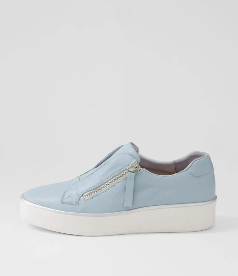Zikta W Denim White Leather Sneakers<ZIERA Cheap