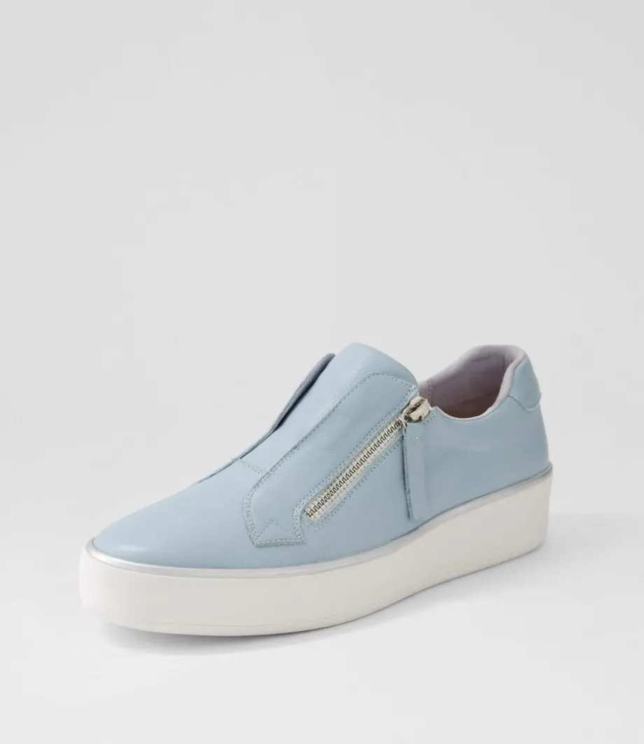 Zikta W Denim White Leather Sneakers<ZIERA Cheap