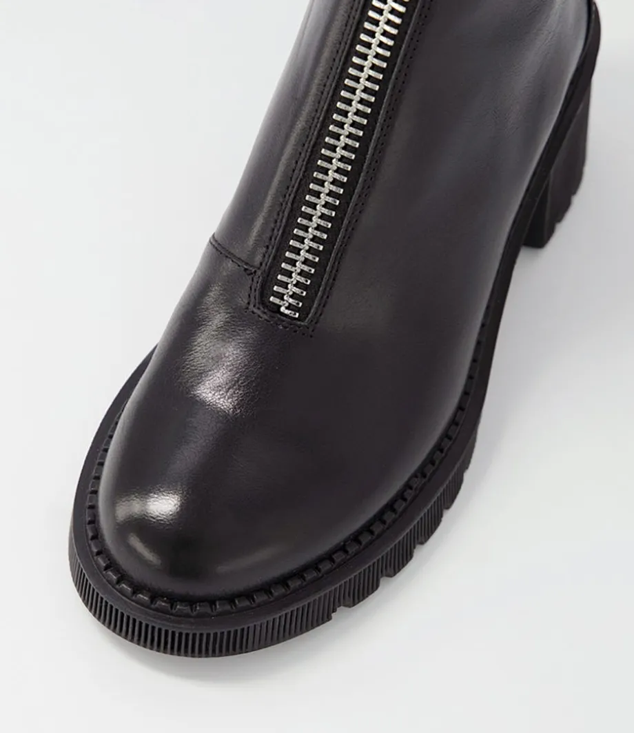 zosia_black_leather_ankle_boots_3.webp Zosia Black Leather Ankle Boots<DJANGO & JULIETTE Cheap