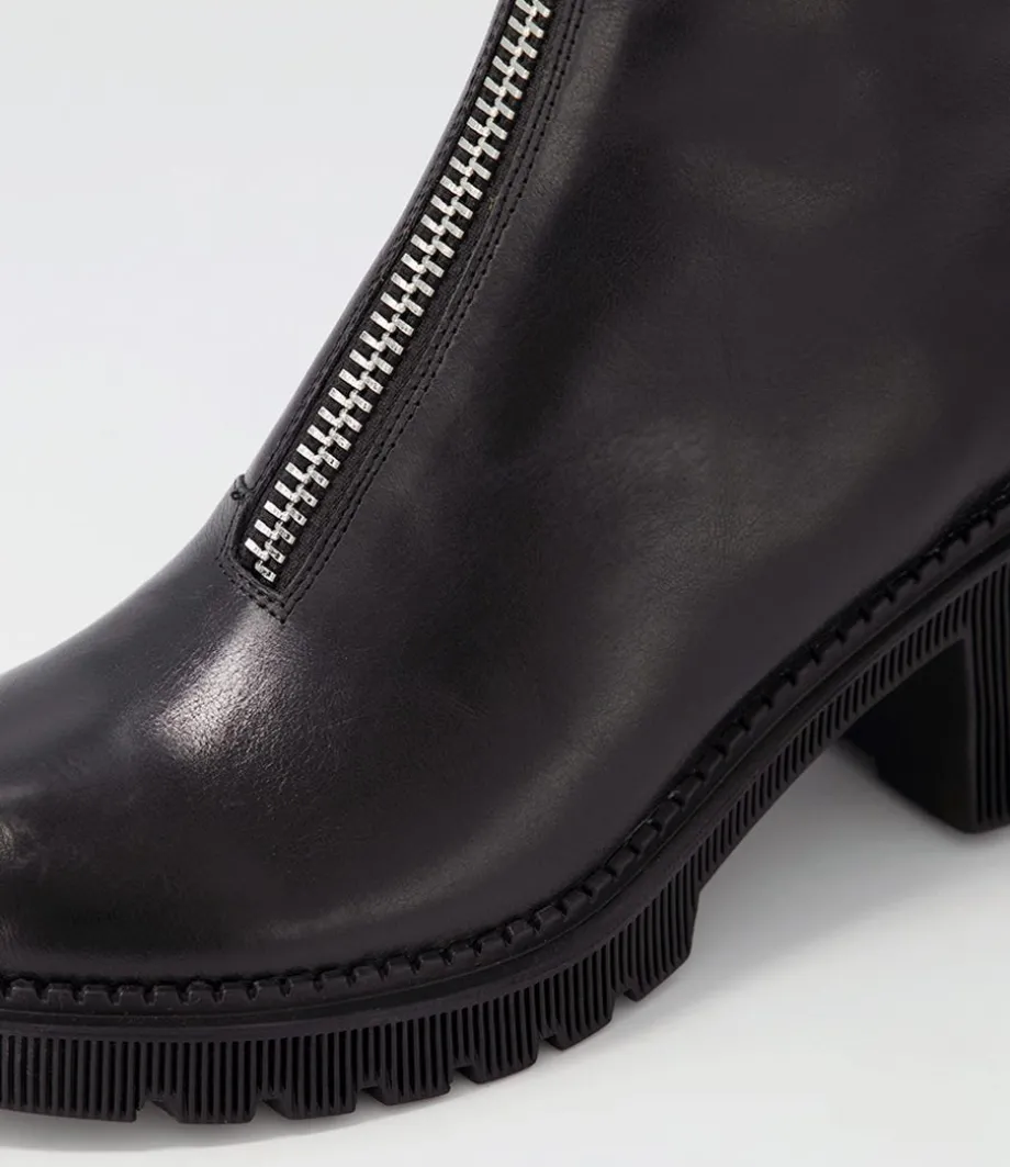zosia_black_leather_ankle_boots_4.webp Zosia Black Leather Ankle Boots<DJANGO & JULIETTE Cheap